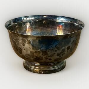 Vintage P. REVERE Reproduction ACADEMY Co. SILVER on COPPER 740H BOWL 6.75”